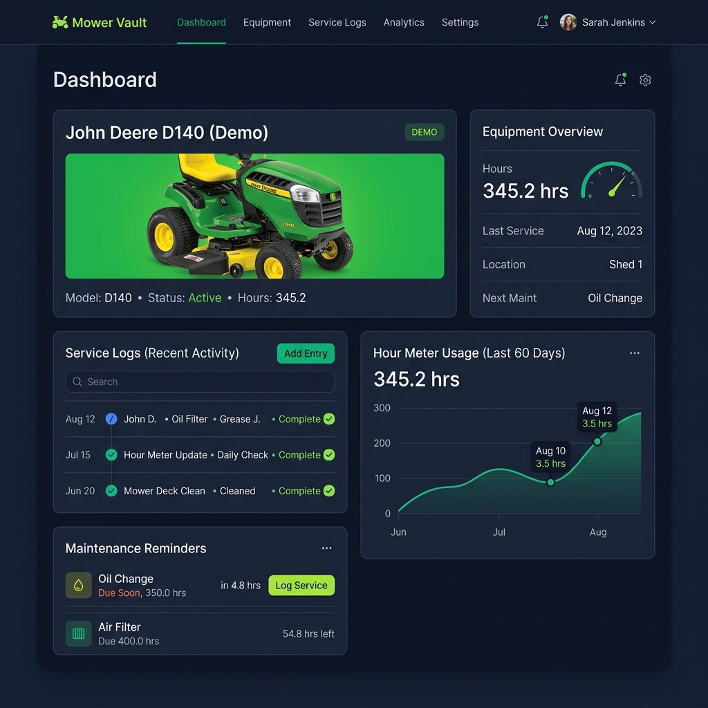 Mower Vault Screenshot